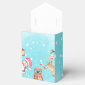 Woodland Animals Elegant Winter Baby shower Party Bedankdoosjes (Geopend)
