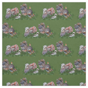 Woodland Animals Fabric Stof