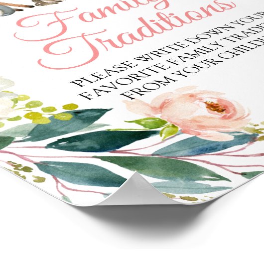 Woodland Animals Favorite Family Traditional Sign Poster (Hoek)