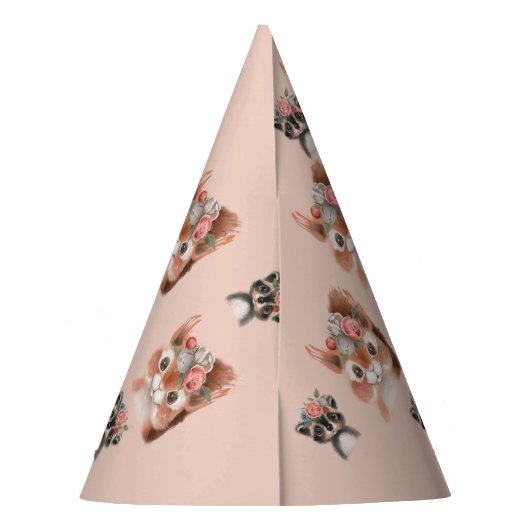 Woodland Animals Feesthoedjes (Achterkant)