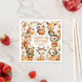 Woodland Animals Festive Autumn Kids' Birthday Servet (Insitu)
