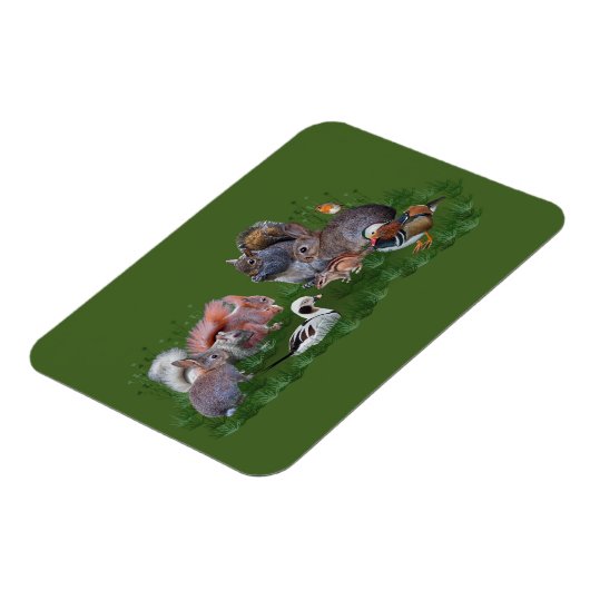 Woodland Animals Flexi Magnet Magneet (Linkerzijde)