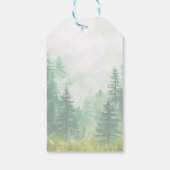 Woodland Animals Floral baby shower Bedankt Cadeaulabel (Achterkant)