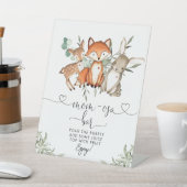Woodland Animals Forest Baby shower Mam-osa Bar Reclamebord Met Voetstuk (Insitu)