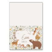 Woodland Animals Forest Baby shower Place Card Kaart (Voorkant)