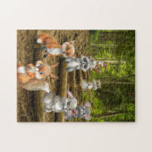 Woodland Animals Forest Cute Natuur Kinder Fun Legpuzzel (Horizontaal)