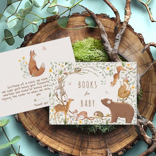 Woodland Animals Forest Friends Boeken voor Baby Informatiekaartje