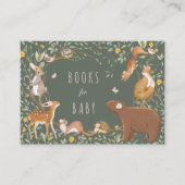 Woodland Animals Forest Friends Boeken voor Baby Informatiekaartje (Voorkant)