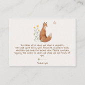 Woodland Animals Forest Friends Boeken voor Baby Informatiekaartje (Achterkant)