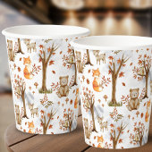 Woodland Animals Forest Friends Pattern Papieren Bekers