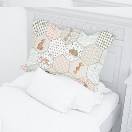 Woodland Animals Forest Patchwork Baby shower Gift Kussensloop