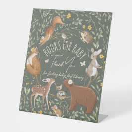 Woodland Animals Forest Vriend Boeken voor Baby Si Reclamebord Met Voetstuk