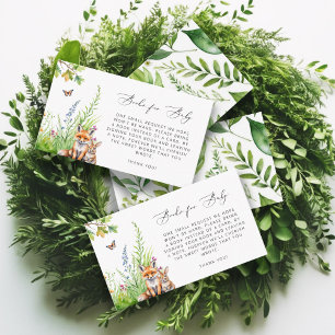 Woodland Animals Fox Konijnenboeken voor Baby Informatiekaartje