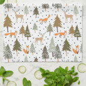 Woodland Animals Fox  Theedoek (Gevouwen)