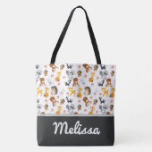 Woodland Animals | Gepersonaliseerd Tote Bag (Voorkant)