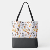 Woodland Animals | Gepersonaliseerd Tote Bag (Achterkant)