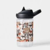 Woodland Animals Gepersonaliseerde Kinderen Waterfles (Links)