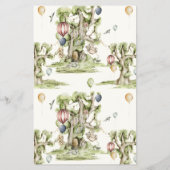 Woodland Animals Geslacht Neutraal Baby Bingogame Flyer (Achterkant)