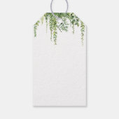 Woodland Animals Green Mushroom Baby shower Cadeaulabel (Achterkant)