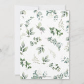 Woodland Animals Green Wood Boy Baby shower Bedankkaart (Achterkant)