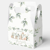 Woodland Animals Greeneral Neutral Baby shower Bedankdoosjes (Geopend)