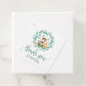 Woodland Animals Greenery Baby shower Hartelijk da Bedankjes Labels (In situ)