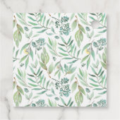 Woodland Animals Greenery Baby shower Hartelijk da Bedankjes Labels (Achterkant)