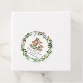 Woodland Animals Greenery Baby shower Hartelijk da Bedankjes Labels (In situ)