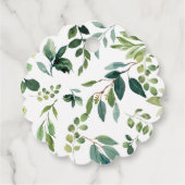 Woodland Animals Greenery Baby shower Hartelijk da Bedankjes Labels (Achterkant)