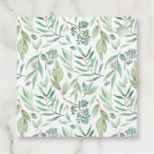 Woodland Animals Greenery Baby shower Hartelijk da Bedankjes Labels (Achterkant)