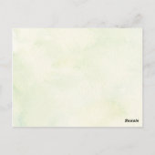 Woodland Animals Greenery Baby shower Invitation Briefkaart (Achterkant)