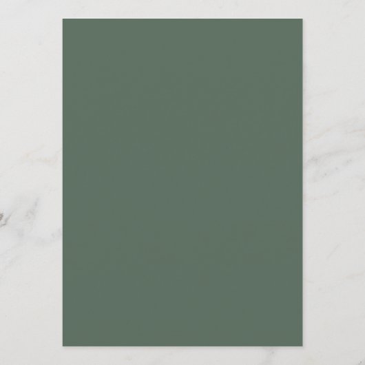 Woodland Animals Greenery Baby shower Menu (Achterkant)