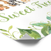 Woodland Animals Greenery Baby shower Sweet Trees Poster (Hoek)