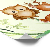 Woodland Animals Greenery Eucalyptus Favor Poster (Hoek)