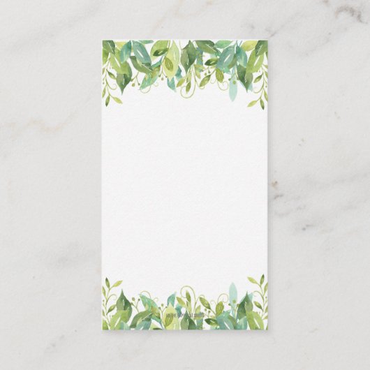 Woodland Animals Greenery Forest Boy brengt een bo Informatiekaartje (Achterkant)