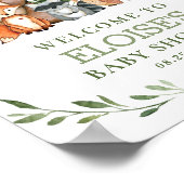 Woodland Animals Greenery Forest Welcome Sign Poster (Hoek)