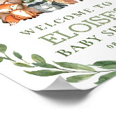 Woodland Animals Greenery Forest Welcome Sign Poster (Hoek)