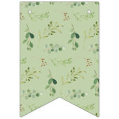 Woodland Animals Greenery Het is een Jongen Baby s Vlaggetjes (Eerste vlag)