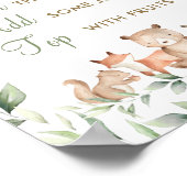 Woodland Animals Greenery Ma-osa Momosa Bar Poster (Hoek)