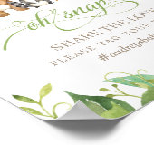 Woodland Animals Greenery Oh Snap Share the Love Poster (Hoek)
