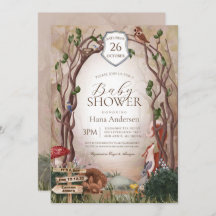 Woodland Animals Herfst Autumn Forest Baby shower