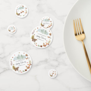 Woodland Animals Herfst Baby shower Confetti