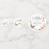 Woodland Animals Herfst Baby shower Confetti (Voorkanten)