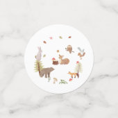 Woodland Animals Herfst Baby shower Confetti (Kleine voorkant)