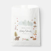 Woodland Animals Herfst Herfst Baby shower Snack Bedankzakje (Voorkant)