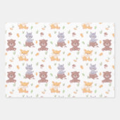 Woodland Animals Herfst Inpakpapier Vel (Voorkant 3)