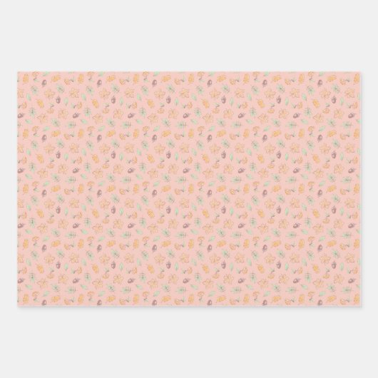 Woodland Animals Herfst Inpakpapier Vel (Voorkant)