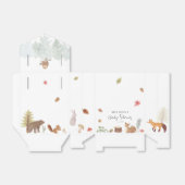 Woodland Animals Herfst Waterverf Baby shower Bedankdoosjes (Uitgevouwen)