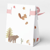 Woodland Animals Herfst Waterverf Baby shower Bedankdoosjes (Achterkant)