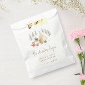 Woodland Animals Het avontuur begint Baby shower Bedankzakje (Gezegeld)